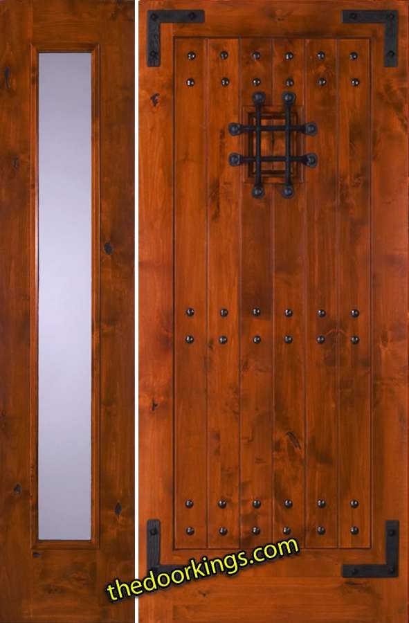 sw70 knotty alder with one sw50 sidelite